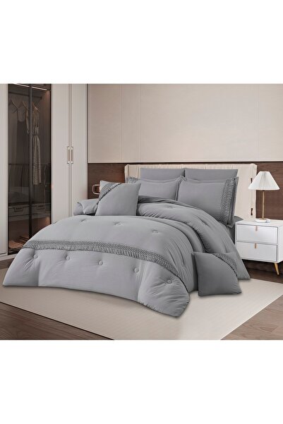 MIXSNOW 8pcs Milk-Soft Comforter bedding Ultra Soft All-Season Quilt With Tas...