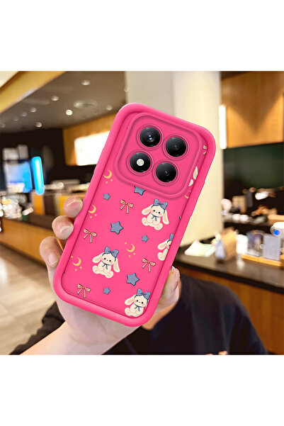 Hontinga Redmi Note 14 Pro Plus 5g Compatible Silicone Shockproof Rose Red Ph...