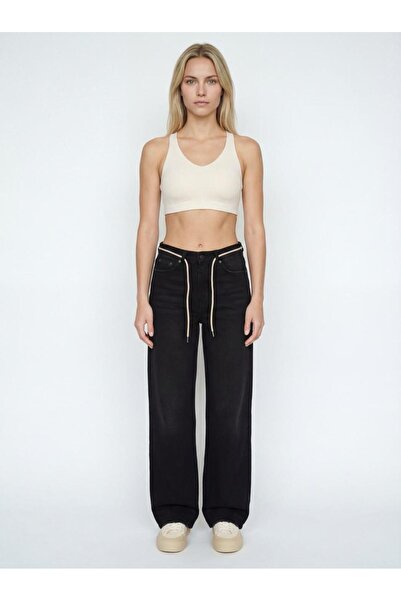 i8 Denim Women's Baggy Drawstring Denim Pants