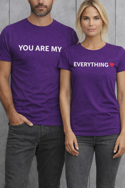 VODEXA Tricou oversize unisex Imprimat cu textul „I AM EVERYTHING”, 100% bumb...