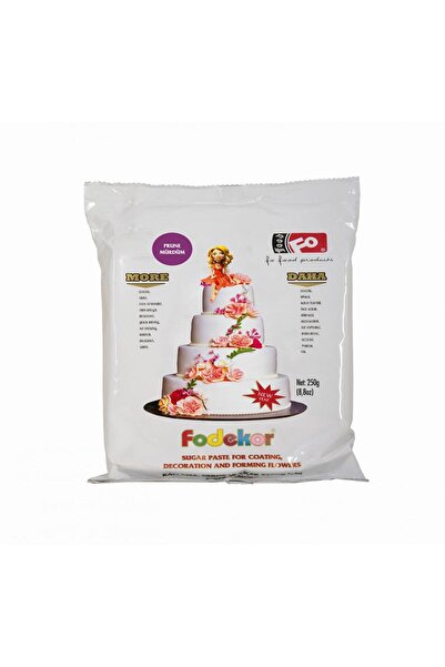 FO Mürdüm Fodekor Kaplama, Dekor ve Çiçek Yapımı için Şeker Hamuru 250 gr