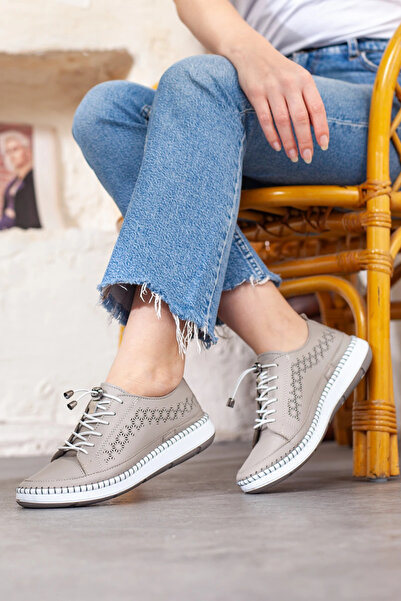 Adım Adım Women's Genuine Leather Extra Light Orthopedic Shoes