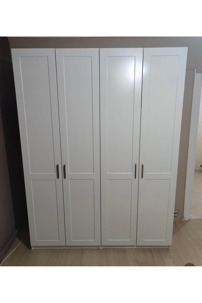 CMCHOME LİORA 4 KAPAKLI GARDIROP FULL MDF - AYTAŞI (KREM)