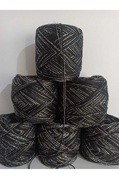 İPEK YÜN İPLİK DÜNYASI Koton (Italian Mercerized) Knitting Yarn (Black) Sim (...