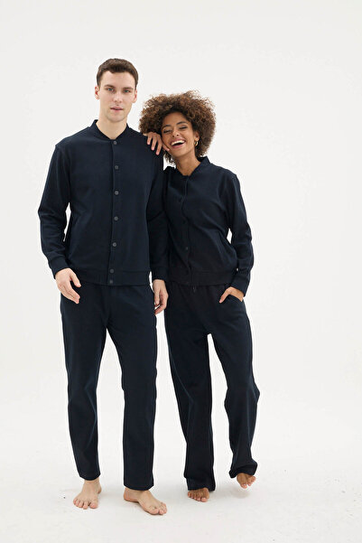 KLY Set de pijamale din 2 piese pentru femei și bărbați, concept nou de sezon...