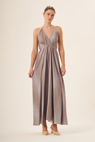 Whitefin Galatea Silk Satin Dress