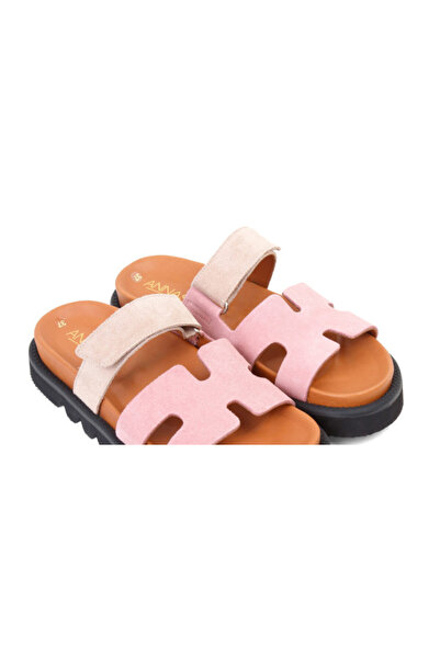 ANNASIA SHOES ADA Slippers - Leather Pink