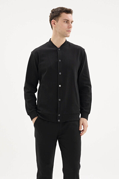 KLY 95% Cotton New Season Men's Stylish Design Snap Fastener Tracksuit Set