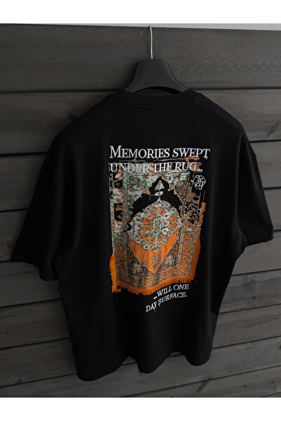 BYBASICMAN Tricou cu model covor Black Memories TW-1120