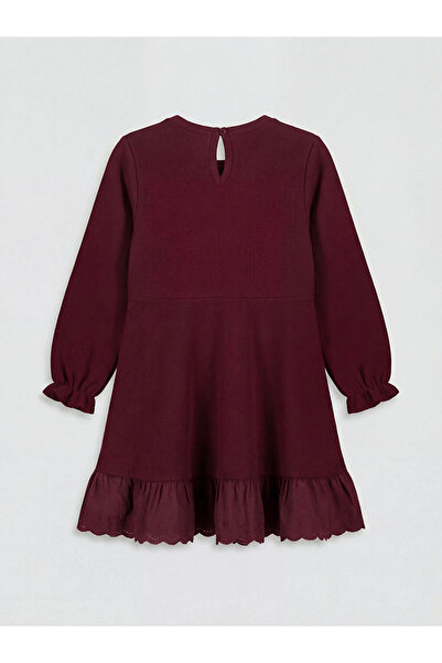 LC Waikiki Embroidered Long Sleeve Girls' Dress
