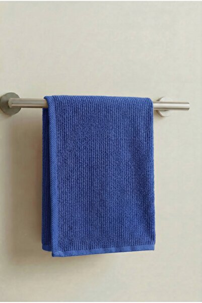 Anılsan Stria Dark Blue Hand Towel - 60X100Cm, 250Gr, 100% Cotton