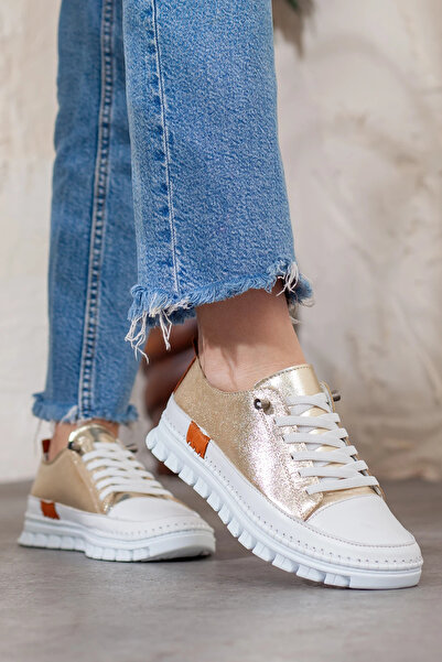 Adım Adım Women's Genuine Leather Extra Light Orthopedic Shoes