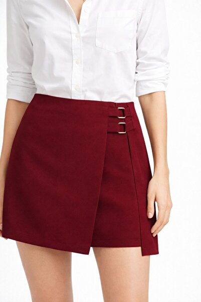 SBL COLLECTİON Mini Skirt with Buckle Detail