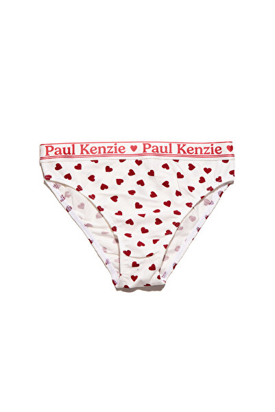 Paul Kenzie مجموعة عيد الحب - سراويل داخلية نسائية - قلوب بلون النبيذ الأحمر