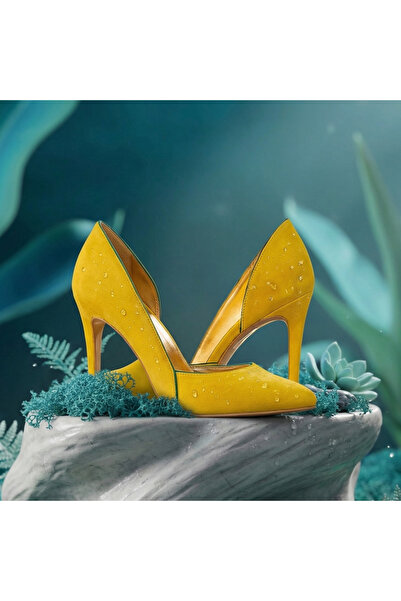 CONDUR by alexandru Pantofi stiletto Aime galbeni din piele de vacă - 35