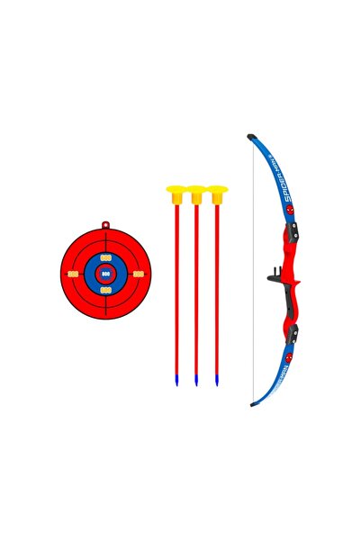 SPIDERMAN Σετ τόξου με 3 βέλη και στόχο, μήκος 54 εκ., πολύχρωμο