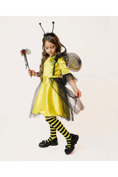 fustite cu luminite Costum de albină cu lumini, set din 4 piese + accesorii, ...