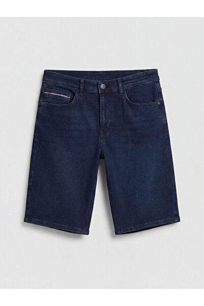 LC Waikiki شورت جينز رجالي من إنديجو بقصة ضيقة