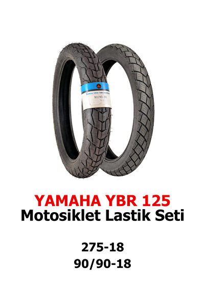 IRAN YASA TIRE&RUBBER Yamaha YBR 125 Motosiklet Lastik Seti 275-18 TT ve 90/9...