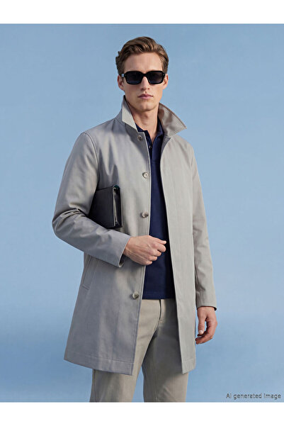 LC Waikiki معطف رجالي قياسي باللون البيج