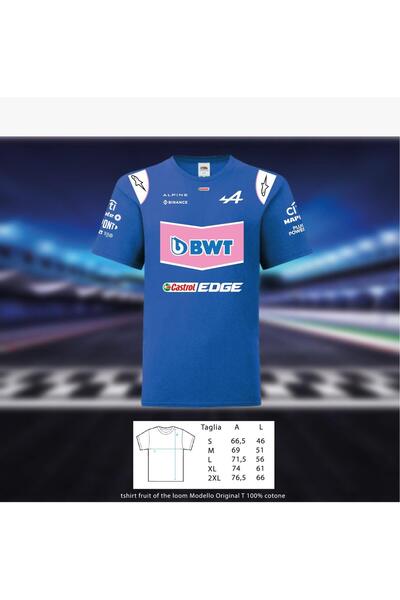 GILDAN Printed T-shirt dtf Alpine BWT Pierre Gasly Franco Colapinto