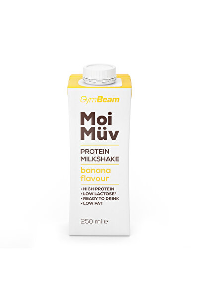 GymBeam MoiMüv Milkshake Proteic, 250 ml, banană