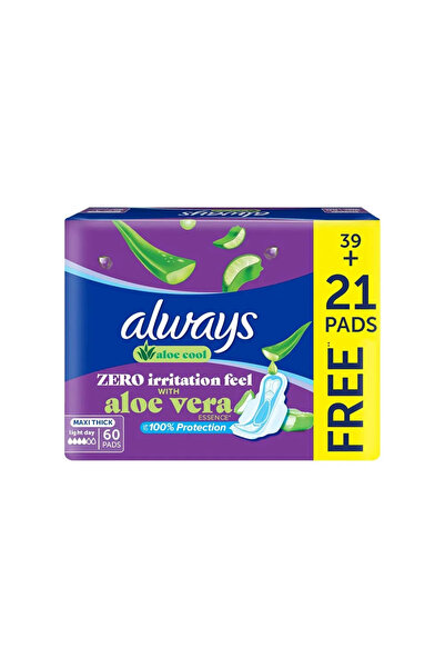 Always Maxi Thick Sanitary Pads Zero Irritation Feel With Aloe Vera Essence F...