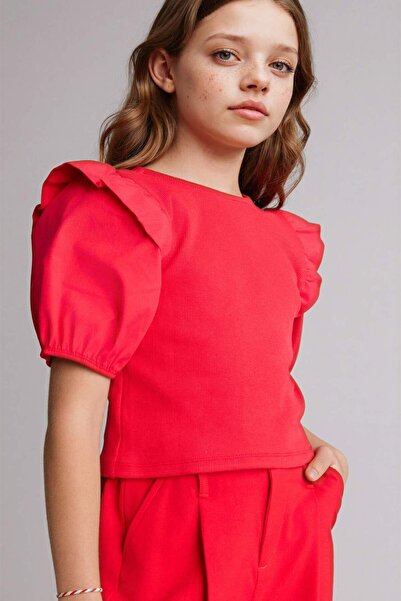 DeFacto 23 Nisan Ribbed Camisole T-Shirt for Girls G9915A826Sm