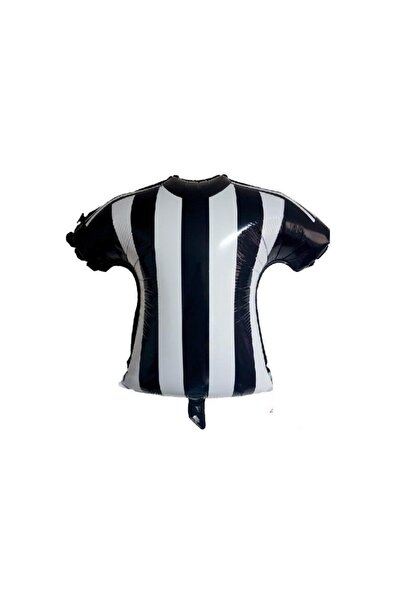 Patladı Gitti Black and White Jersey Foil Balloon – 59.5X56 cm