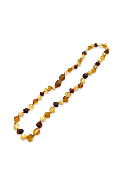 Original Kehrıbar Baby Tooth Evil Eye and Health Necklace