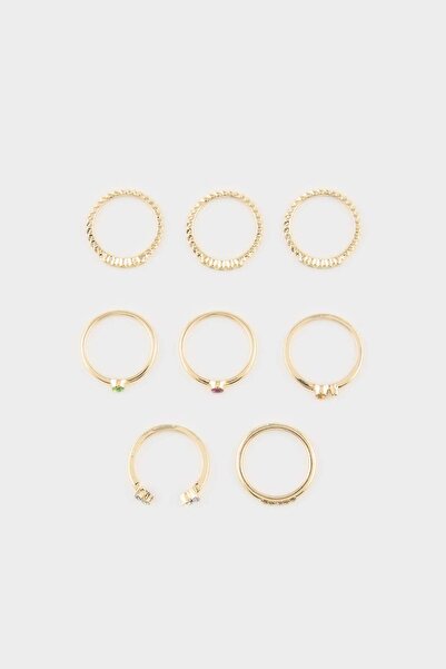 DeFacto Women's 8-Piece Ring Set H1776Axns