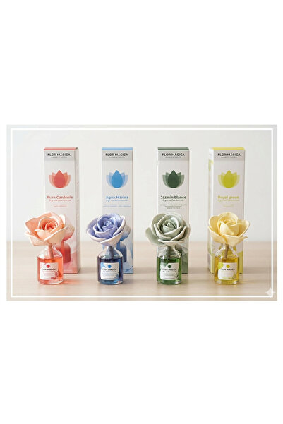 Mikado Set 4 Odorizante floare magica Royal Green, Pura Gardenia, Jazmin Bian...