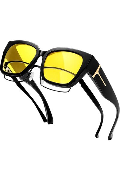 KANASTAL Oversized Glasses Over Glasses