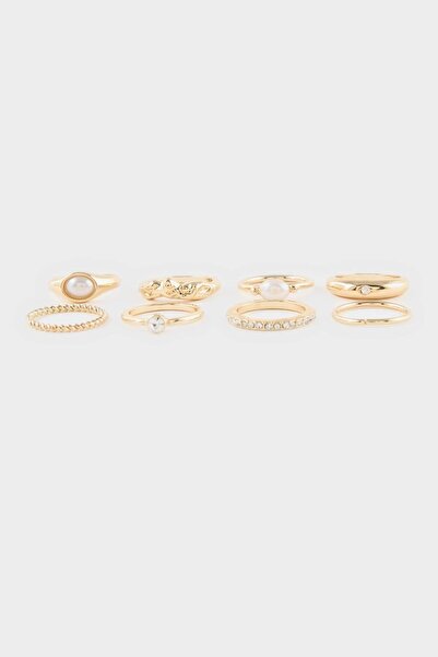 DeFacto Women's 8-Piece Ring Set H0796Axns