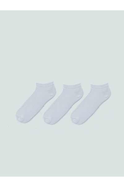 LC Waikiki White Men's Booties Socks 3-Piece