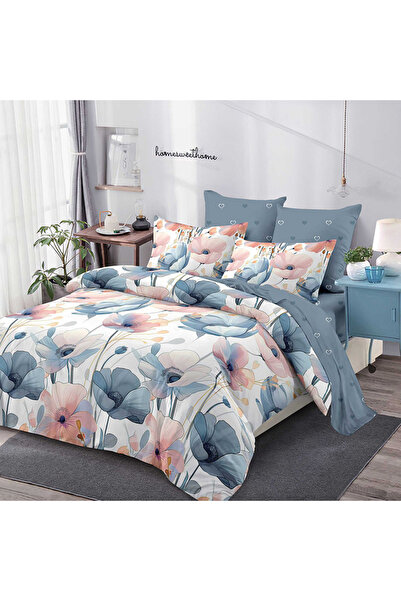 OEM Lenjerie de pat pentru pat dublu 2 persoane, CVA din Finet, 6 piese, DREA...