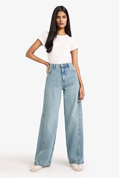 DeFacto Wıde Leg Yüksek Bel Düz Paça Uzun Jean Pantolon G4957AX26SP