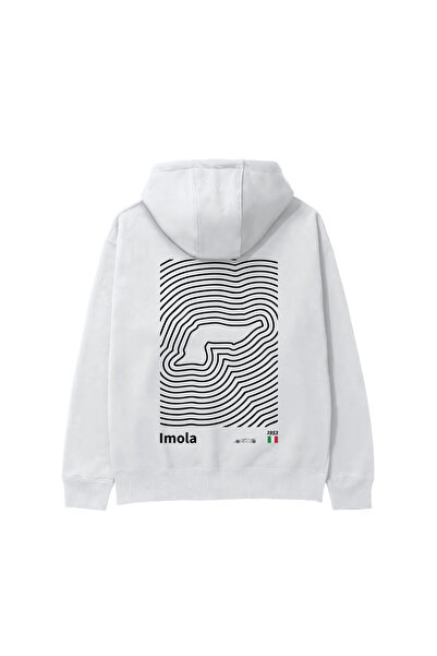 The Lucid Lab Imola Circuit Artwork Hoodie - White
