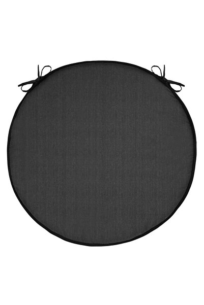 Maison Mex Round garden/terrace cushion BASIC BLACK H.2 D.40 black