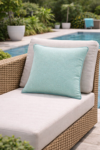 QUBA DECO Outdoor Decorative Waterproof Fade-Resistant Cushion Cover Garden B...