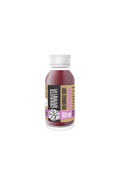 GymBeam Shot de ghimbir BIO cu Aronia, 60 ml, fără aromă