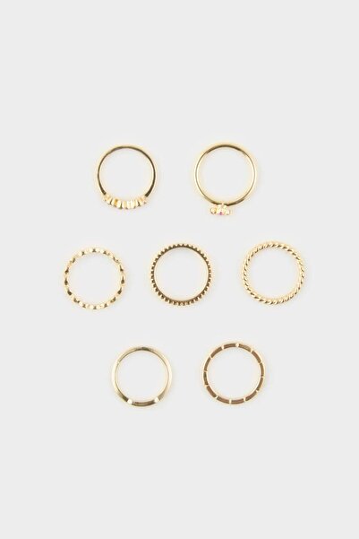 DeFacto Women's 7-Piece Ring Set H1780Axns