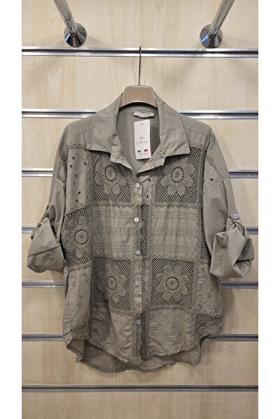 Park Moda Italian Cotton Scalloped Shirt