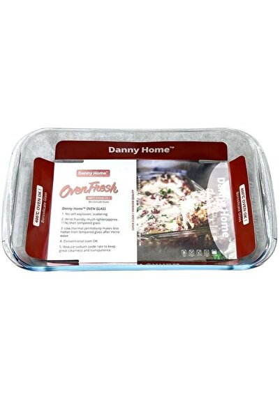 wei inox Thermal Resistant Glass Tray 34.6x21.5x2 cm