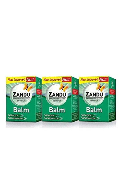 Zandu Pack Of 3 Balm For Headache Cold and Body Pain 25ML