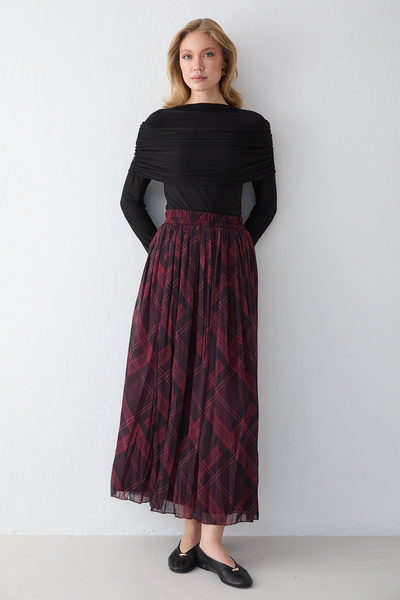 Melike Tatar Patterned Skirt 32-2748