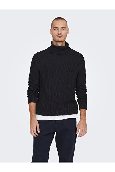 Only & Sons Ανδρικό πλεκτό πουλόβερ με ρολό Onstuck 7 OS22022595-3960029