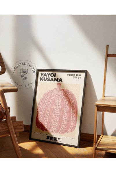 512 STORE Yayoi Kusama Duvar Dekor Çerçevesiz Kuşe Kağıt Poster Ev Modern Est...
