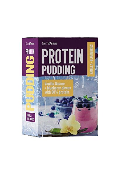 GymBeam Budincă proteică, 500 g, vanilie și afine