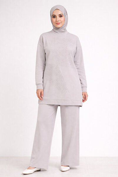 Günpa Collection Günpa 62703-26 Stone Detailed Hijab Double Set Comfortable F...